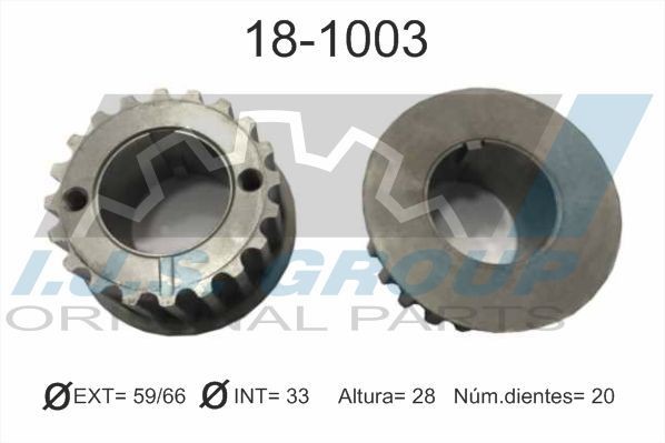 IJS GROUP 18-1003 NISSAN Gear, crankshaft in original quality