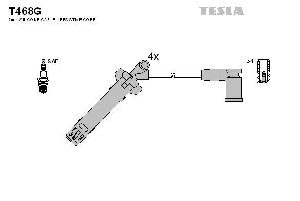 TESLA Ignition Lead Set T468G buy