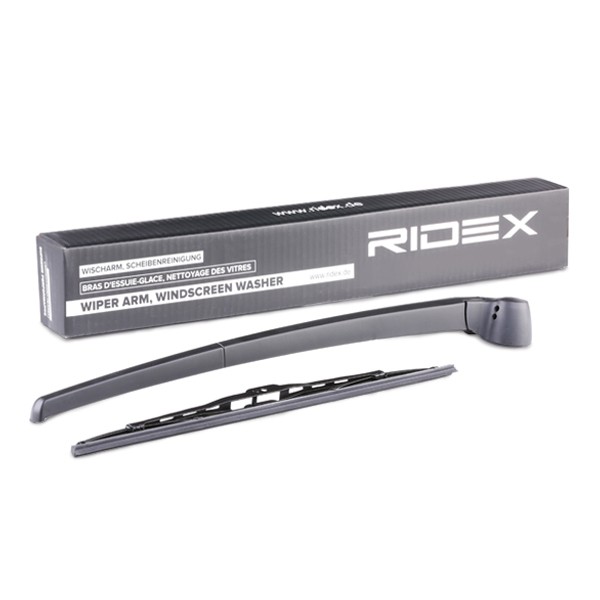 RIDEX 301W0058 Wiper Arm, windscreen washer Rear, with cap, with integrated wiper blade