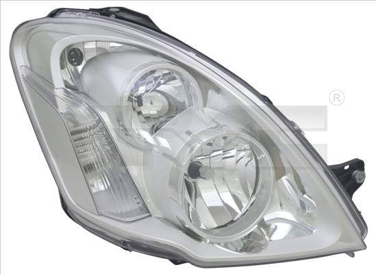 20-14604-05-2 TYC Headlight IVECO Left, H7, W21/5W, H1, for right-hand traffic, with electric motor