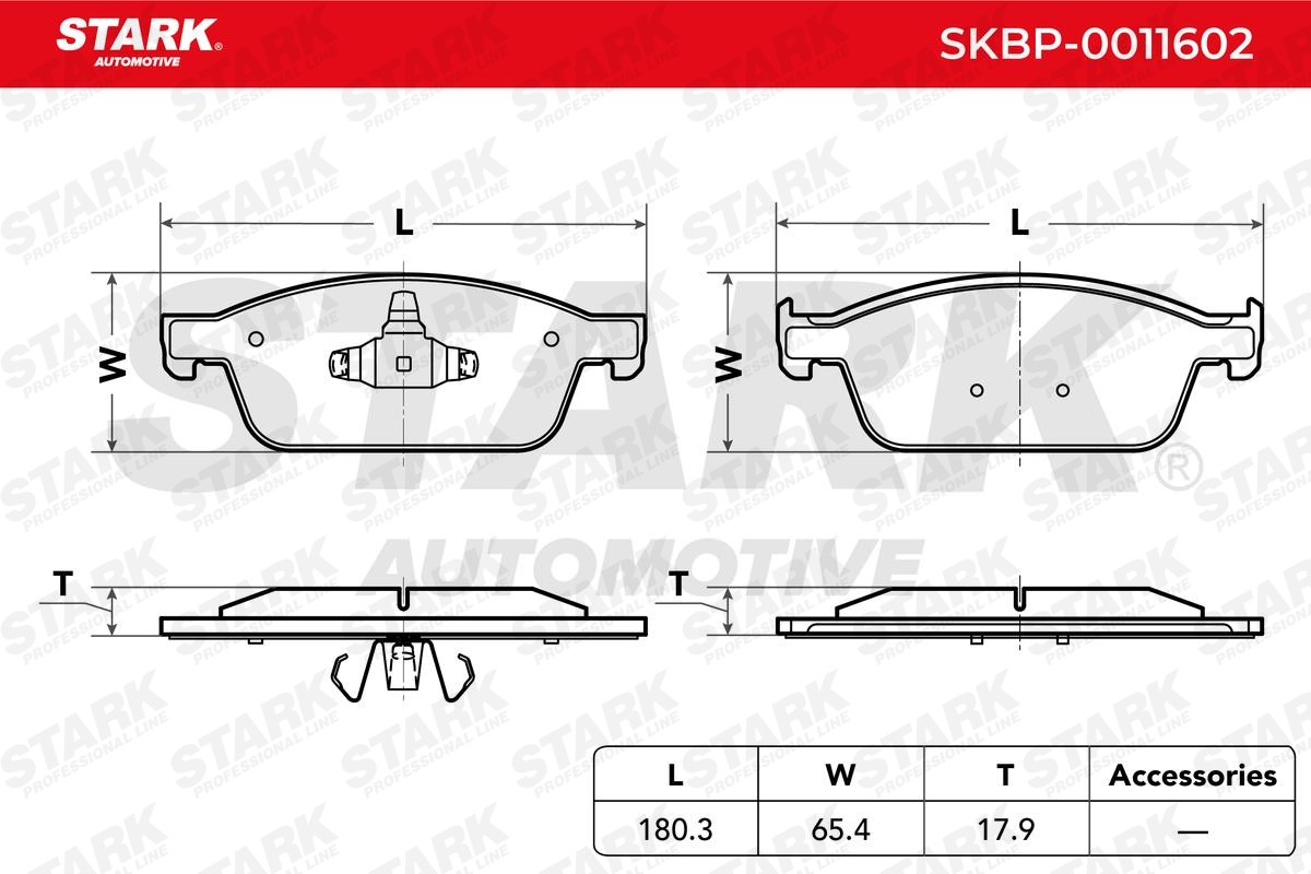 STARK Brake pad kit SKBP-0011602