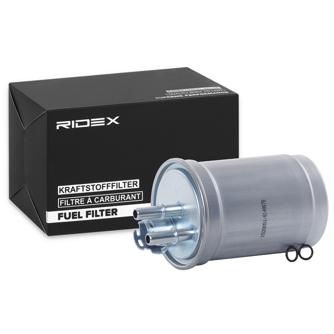 Buy Fuel filter RIDEX 9F0098 - Fuel system parts FORD Fiesta Mk4 (J3S, J5S) online