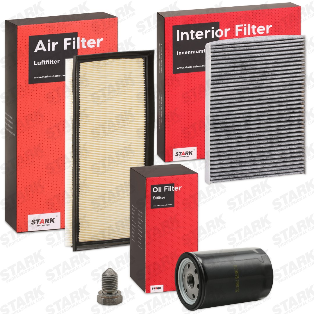 STARK SKFS-1880006 Filter kit with air filter, with oil drain plug, Spin-on Filter, Activated Carbon Filter, Multi-piece