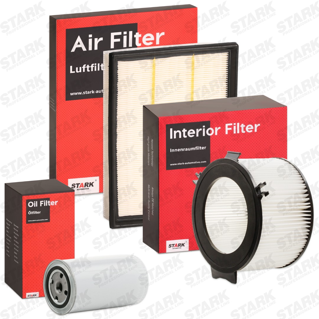 STARK SKFS-1880012 Filter kit with air filter, without oil drain plug, Pollen Filter, Spin-on Filter, Multi-piece