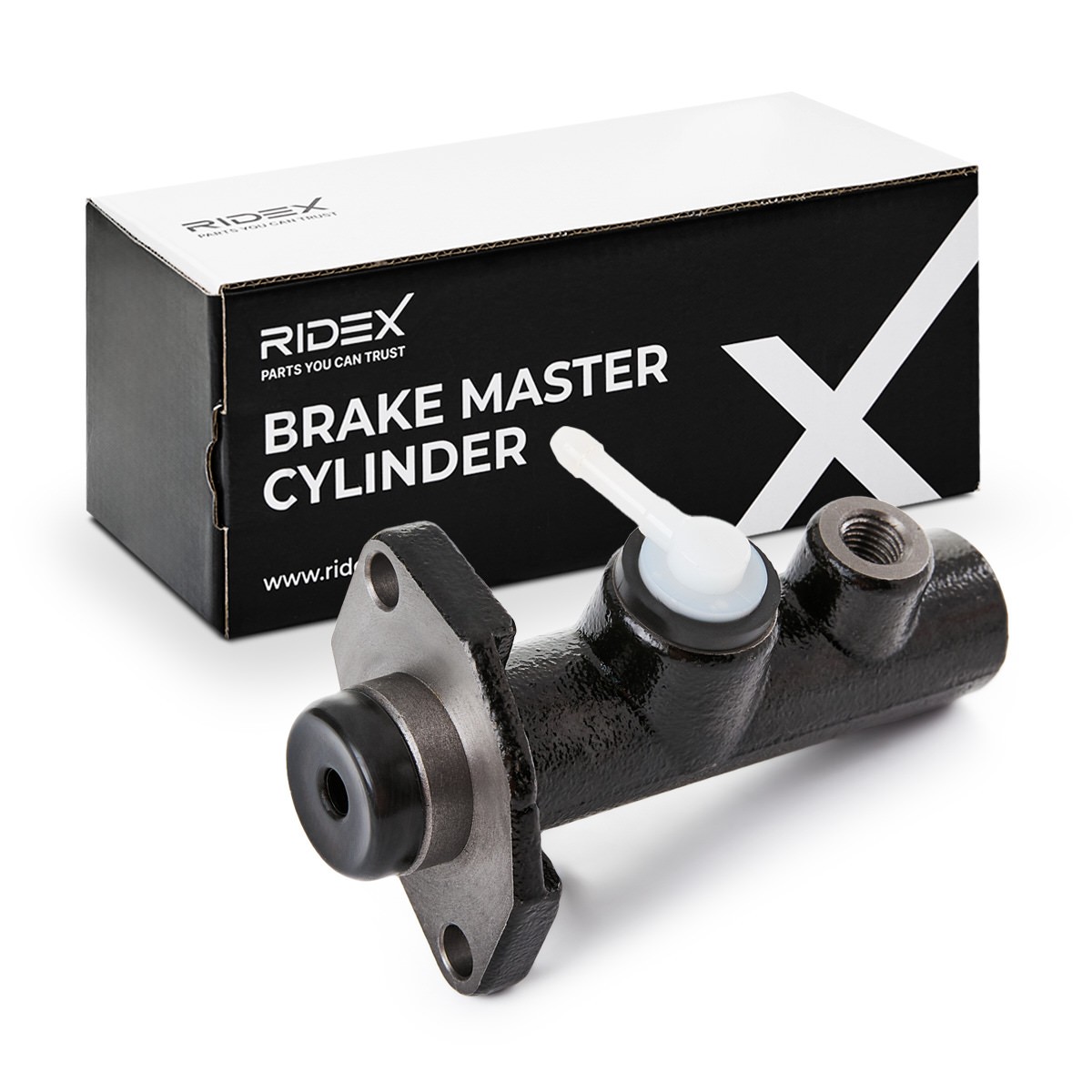 RIDEX 258M0038 Brake master cylinder Ø: 19,05 mm, Front, Cast Iron, 1x M12x1.5