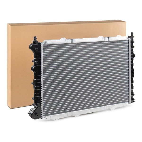 RIDEX 470R0161 Engine radiator Aluminium, Plastic, for vehicles with/without air conditioning, Manual Transmission, Mechanically jointed cooling fins