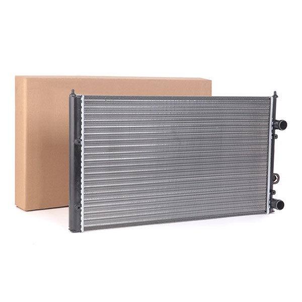 RIDEX 470R0264 Engine radiator Aluminium, Plastic, for vehicles with/without air conditioning, Manual Transmission