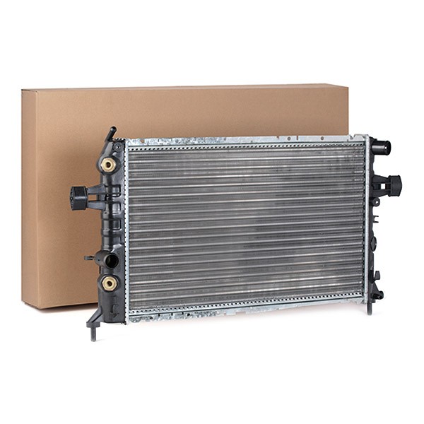 RIDEX 470R0172 Engine radiator Aluminium, Plastic, for vehicles with/without air conditioning, Fully Automatic