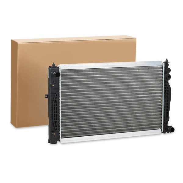 RIDEX 470R0367 Engine radiator for vehicles with/without air conditioning, 630 x 397 x 32 mm, with screw, Manual Transmission, Mechanically jointed cooling fins