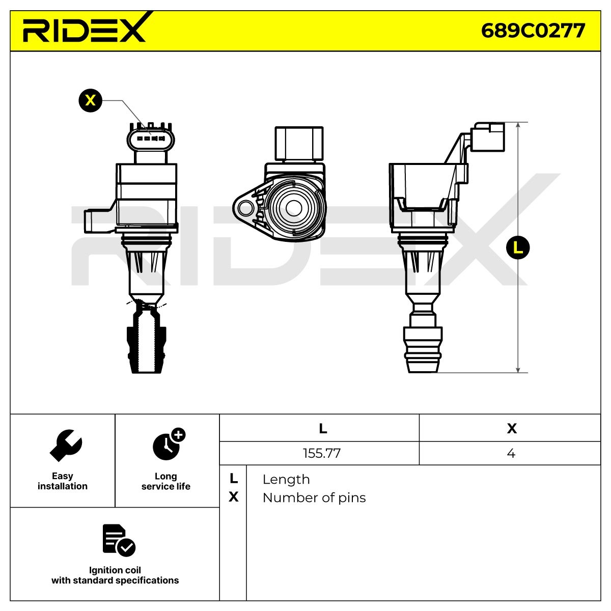 689C0277 Ignition coils RIDEX 689C0277 review and test