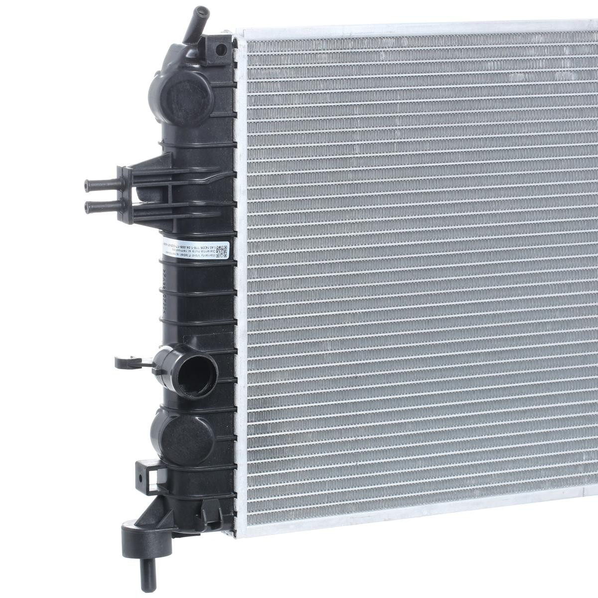 RIDEX 470R0338 Engine radiator Aluminium, Plastic, for vehicles with/without air conditioning, Manual Transmission