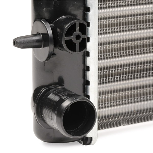 470R0283 Radiator 470R0283 RIDEX Aluminium, Plastic, for vehicles with/without air conditioning, Manual Transmission