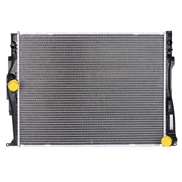 RIDEX 470R0377 Engine radiator Aluminium, Plastic, for vehicles with/without air conditioning, 600 x 454 x 32 mm