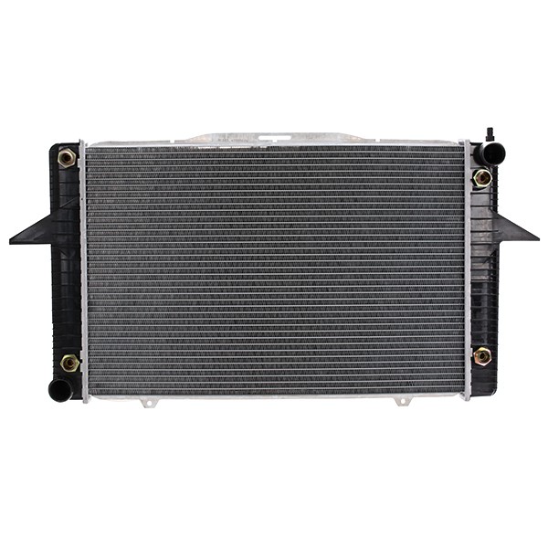 RIDEX 470R0294 Engine radiator Aluminium, Plastic, for vehicles with/without air conditioning, Automatic Transmission, Brazed cooling fins
