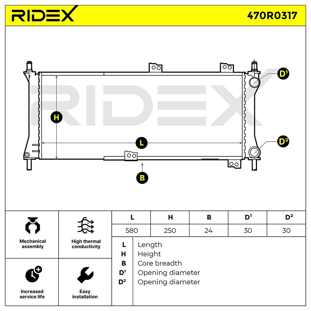 RIDEX Radiators 470R0317 buy online
