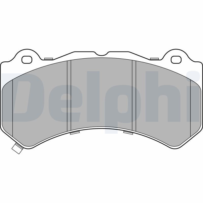 DELPHI LP3154 Brake pad set with acoustic wear warning, with anti-squeak plate, without accessories