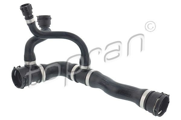 TOPRAN 502 305 Radiator Hose Radiator, Upper Left, Rubber with fabric lining, with quick couplers