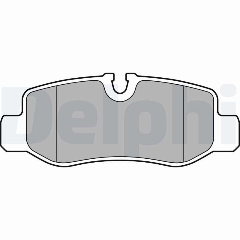 DELPHI LP3139 Brake pad set prepared for wear indicator, with anti-squeak plate, without accessories