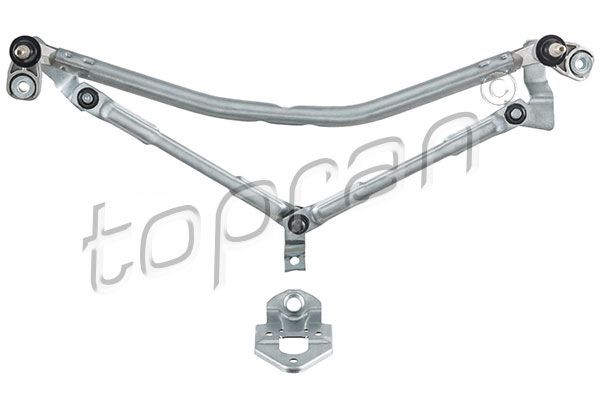 TOPRAN 115 715 Wiper Linkage for left-hand drive vehicles, Vehicle Windscreen, without electric motor