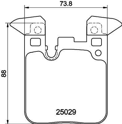 MINTEX MDB3269 Brake pad set prepared for wear indicator, with counterweights