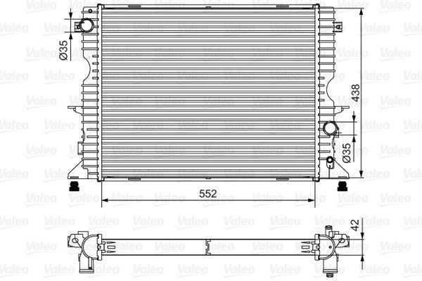 VALEO 701545 Engine radiator PDK000100