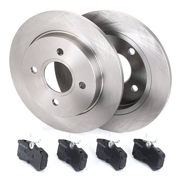 RIDEX Brake disc and pads set 3405B0078 for FORD FOCUS, FIESTA