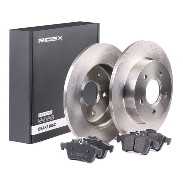 RIDEX Brake disc and pads set 3405B0040 for FORD FOCUS, C-MAX