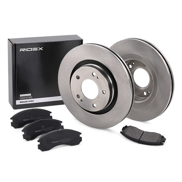 RIDEX Brake disc and pads set 3405B0065