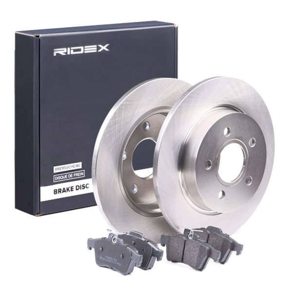 RIDEX Brake disc and pads set 3405B0116 for FORD C-MAX, FOCUS