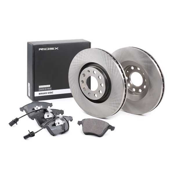 RIDEX Brake disc and pads set 3405B0193