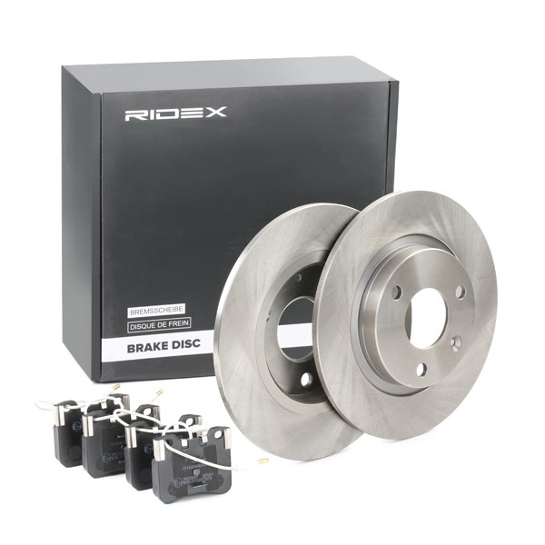 RIDEX Brake disc and pads set 3405B0100