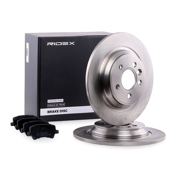 RIDEX Brake disc and pads set 3405B0201