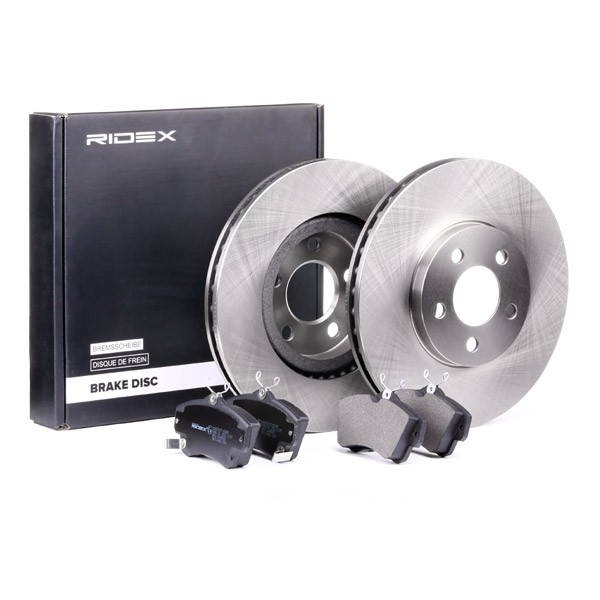 RIDEX Brake disc and pads set 3405B0211