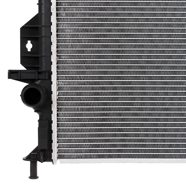 RIDEX 470R0058 Engine radiator Aluminium, 670 x 449 x 26 mm, without frame, Brazed cooling fins