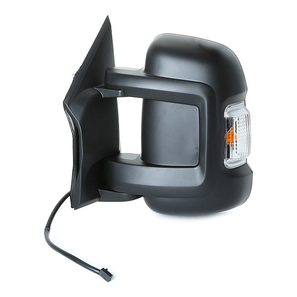 RIDEX 50O0108 Door mirror Left, Electric, Heated, Complete Mirror, with wide angle mirror, Short mirror arm, Convex, for left-hand drive vehicles