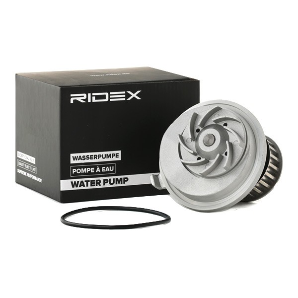 RIDEX 1260W0144 Water pump Number of Teeth: 21, with seal, Mechanical, Metal impeller, Belt Pulley Ø: 62 mm