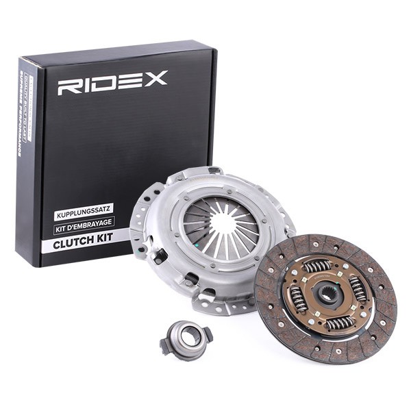 RIDEX 479C0034 Clutch kit with clutch pressure plate, with clutch disc, with clutch release bearing, 200mm