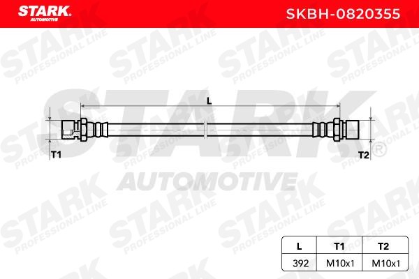 OEM-quality STARK SKBH-0820355 Flexible brake hose