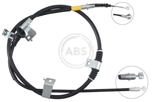 A.B.S. 1807, 1634mm, Disc Brake Cable, parking brake K17635 buy