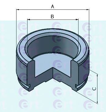ERT 151025-C Kolben, Bremssattel für MERCEDES-BENZ UNIMOG LKW in Original Qualität