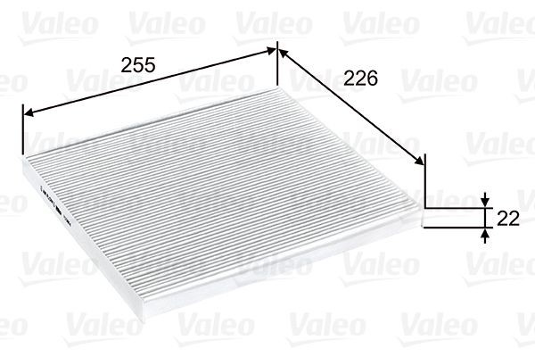 VALEO CLIMFILTER COMFORT Particulate Filter, 244 mm x 225 mm x 20 mm Width: 225mm, Height: 20mm, Length: 244mm Cabin filter 715804 buy