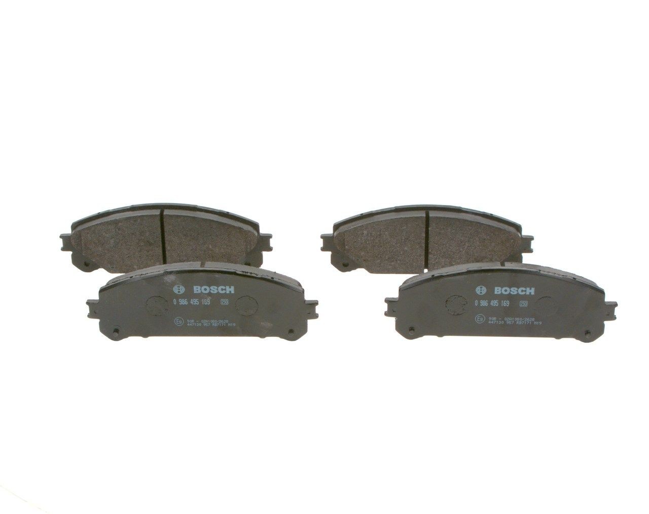BOSCH D1324 Disc pads Low-Metallic, with mounting manual