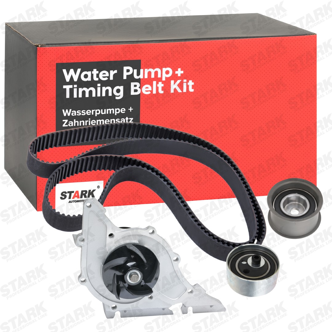 STARK with water pump, without tensioner element, Number of Teeth: 253 L: 2024 mm, Width: 30 mm Length: 2024mm, Width: 30mm Timing belt and water pump SKWPT-0750146 buy