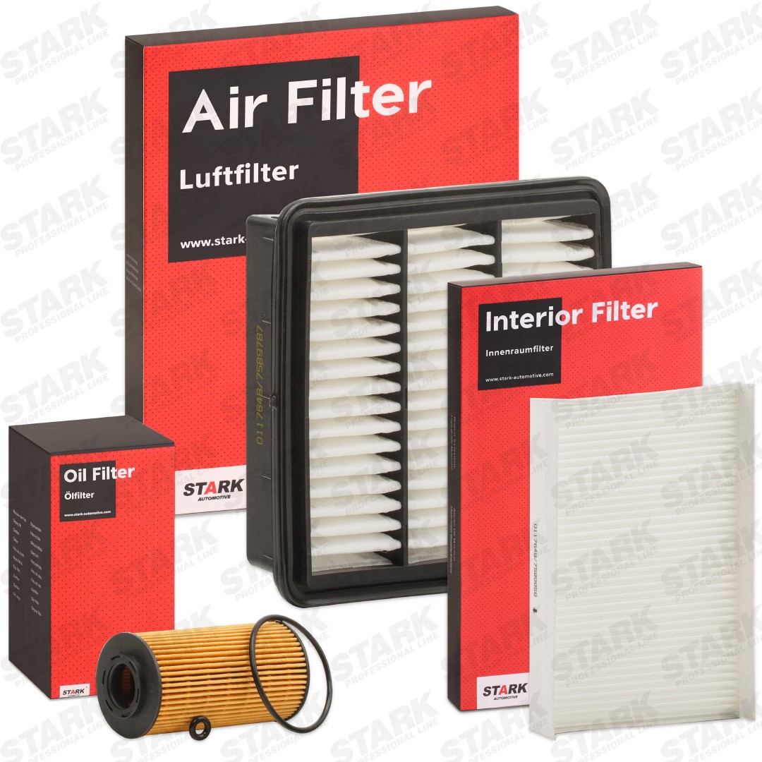 STARK SKFS-1880035 Filter kit with air filter, without oil drain plug, Filter Insert, Pollen Filter, Multi-piece