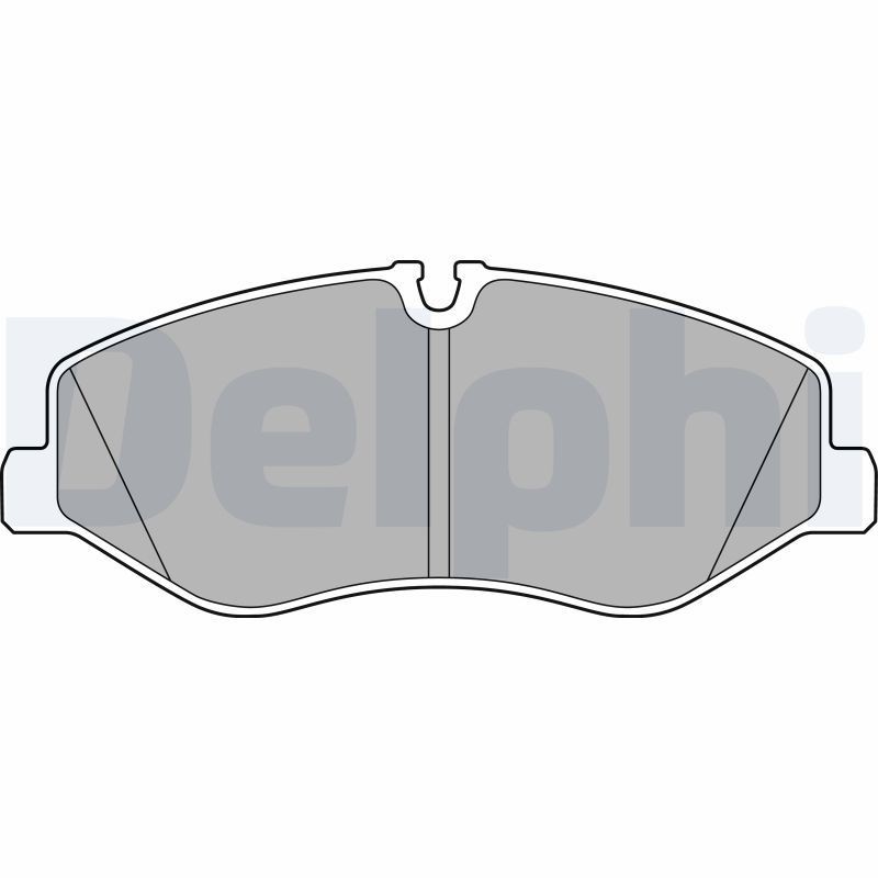 DELPHI LP3138 Brake pad set prepared for wear indicator, with anti-squeak plate, without accessories