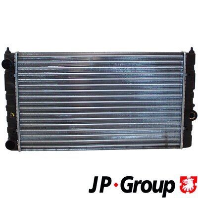 1114201600 JP GROUP Radiators VW Aluminium, Plastic, for vehicles without trailer hitch, for vehicles without air conditioning, 525 x 320 x 32 mm, Manual Transmission