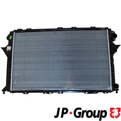 JP GROUP 1114204000 Engine radiator Aluminium, Plastic, 633 x 415 x 34 mm, Manual Transmission