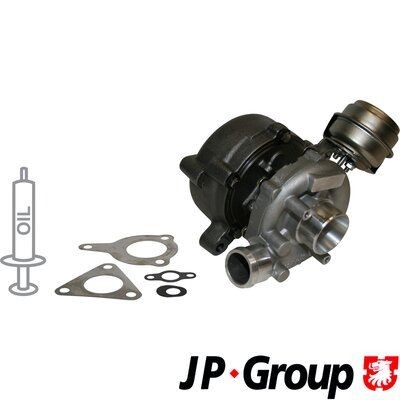 JP GROUP 1117400300 Turbocharger Exhaust Turbocharger, Incl. Gasket Set