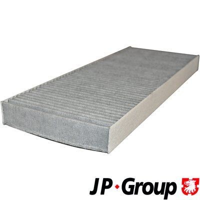 JP GROUP 1128101800 Filtro, aire habitáculo Filtro aire fresco, Filtro de carbón activado, 387 mm x 150 mm x 25 mm