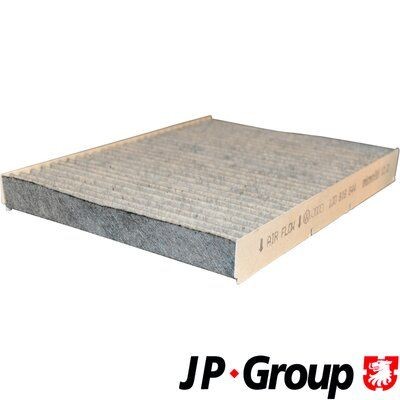 JP GROUP 1128101900 Filtro abitacolo Filtro al carbone attivo, 280 mm x 206 mm x 30 mm